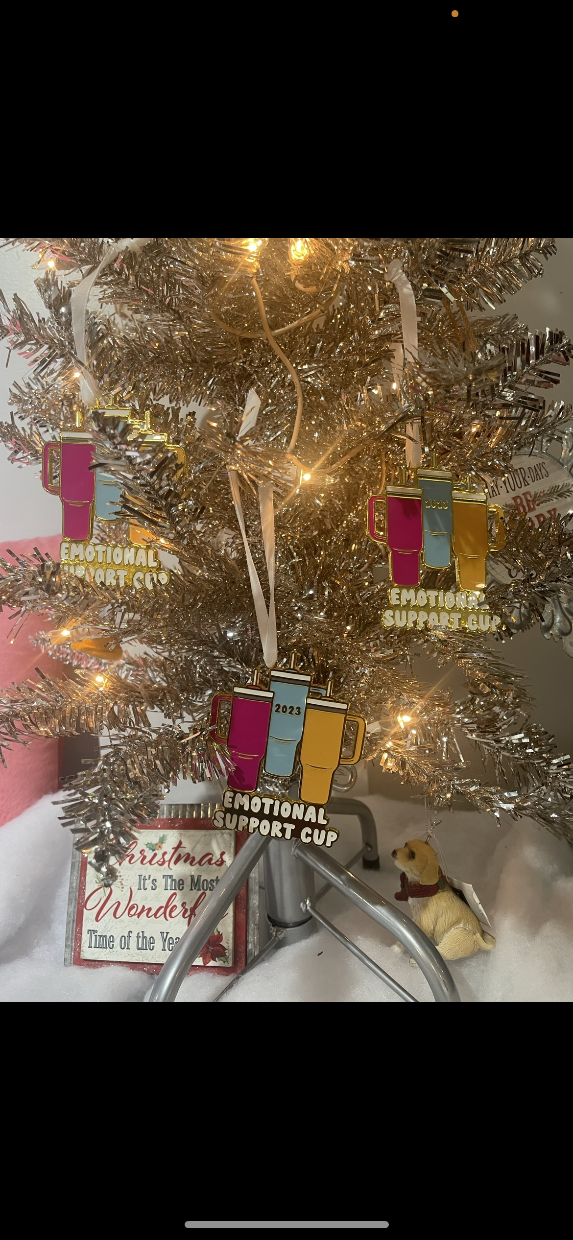 Emotional Support Cup Ornament