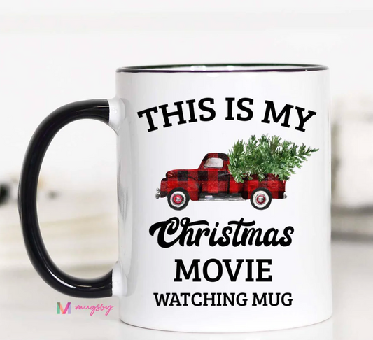 This Is My Christmas Move Watching Mug