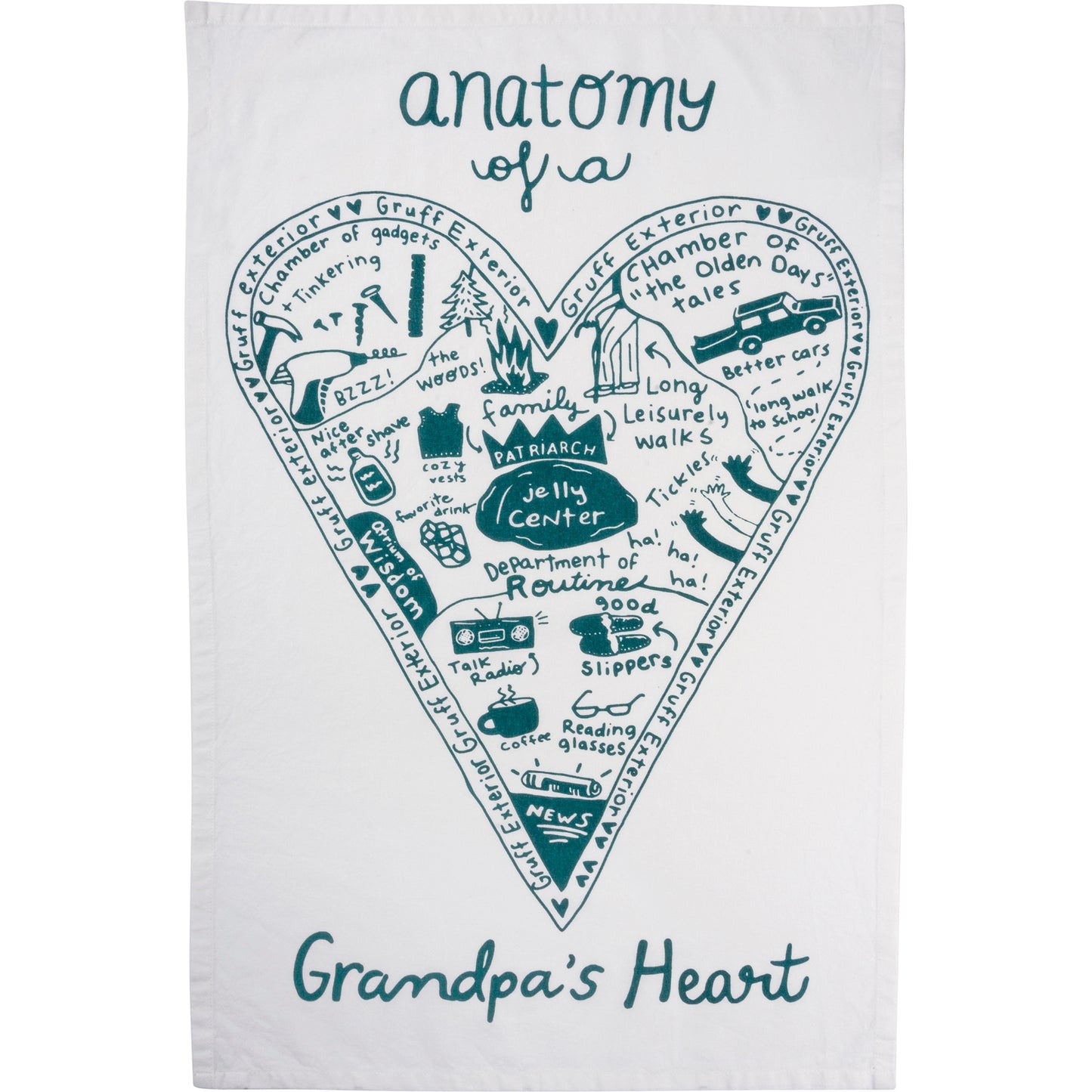 Grandpa's Heart Kitchen Towel