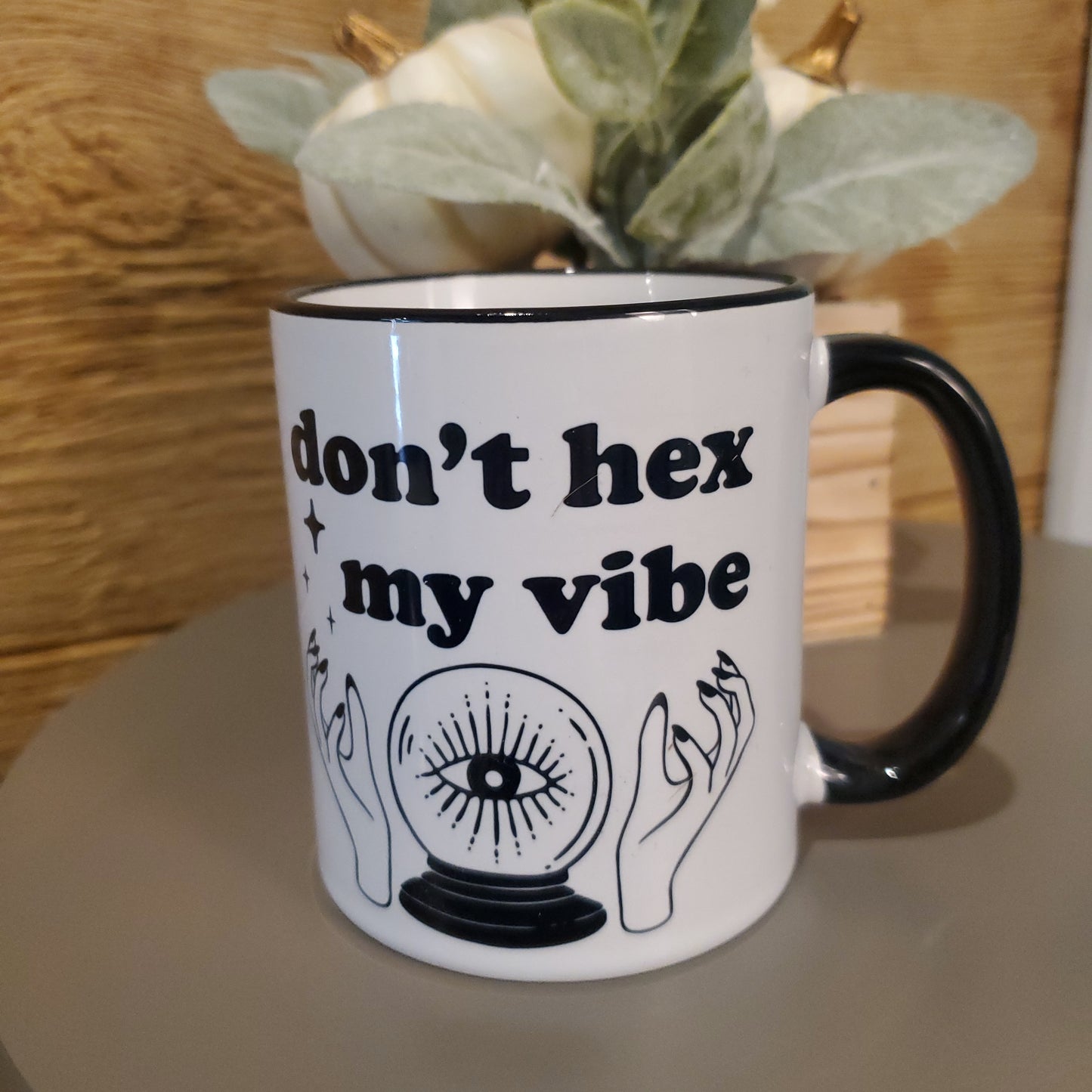 Black Handle Don't Hex My Vibe Mug