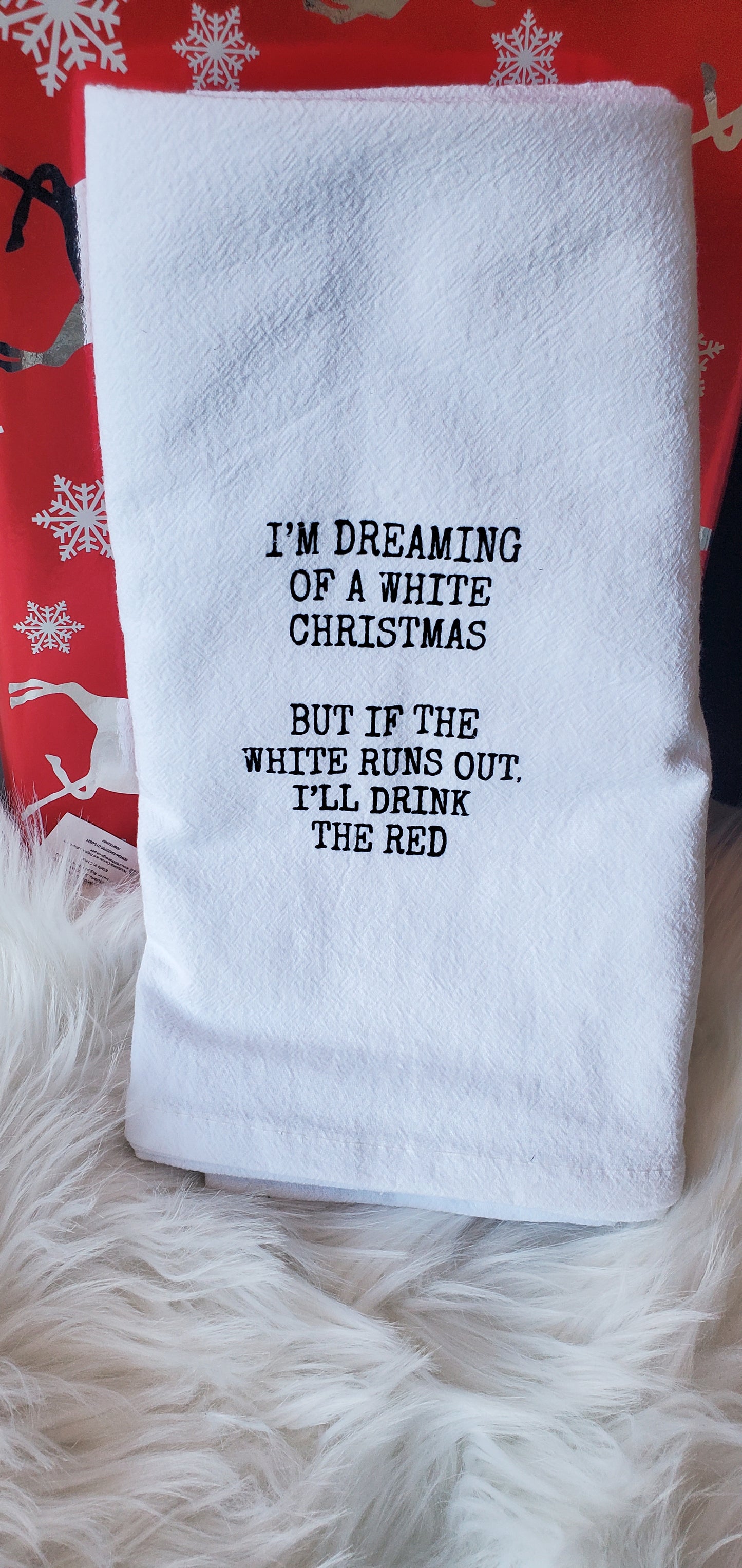 I’m dreaming of A White Christmas Tea Towel