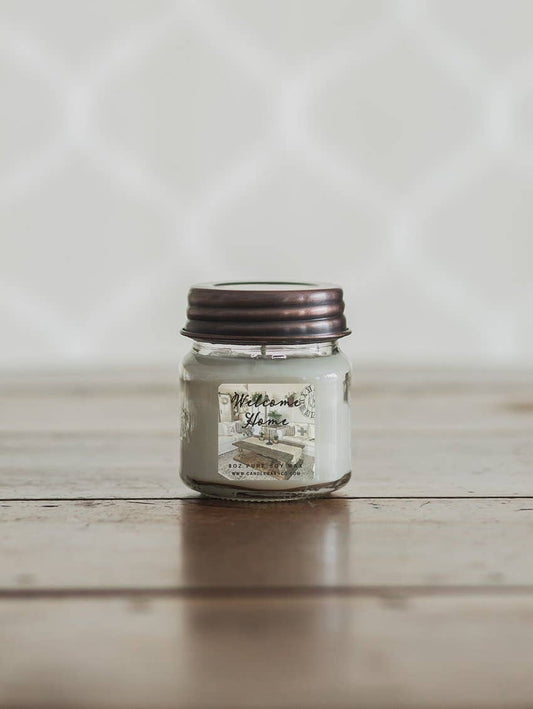 8oz Welcome Home Mason Jar Soy Candles