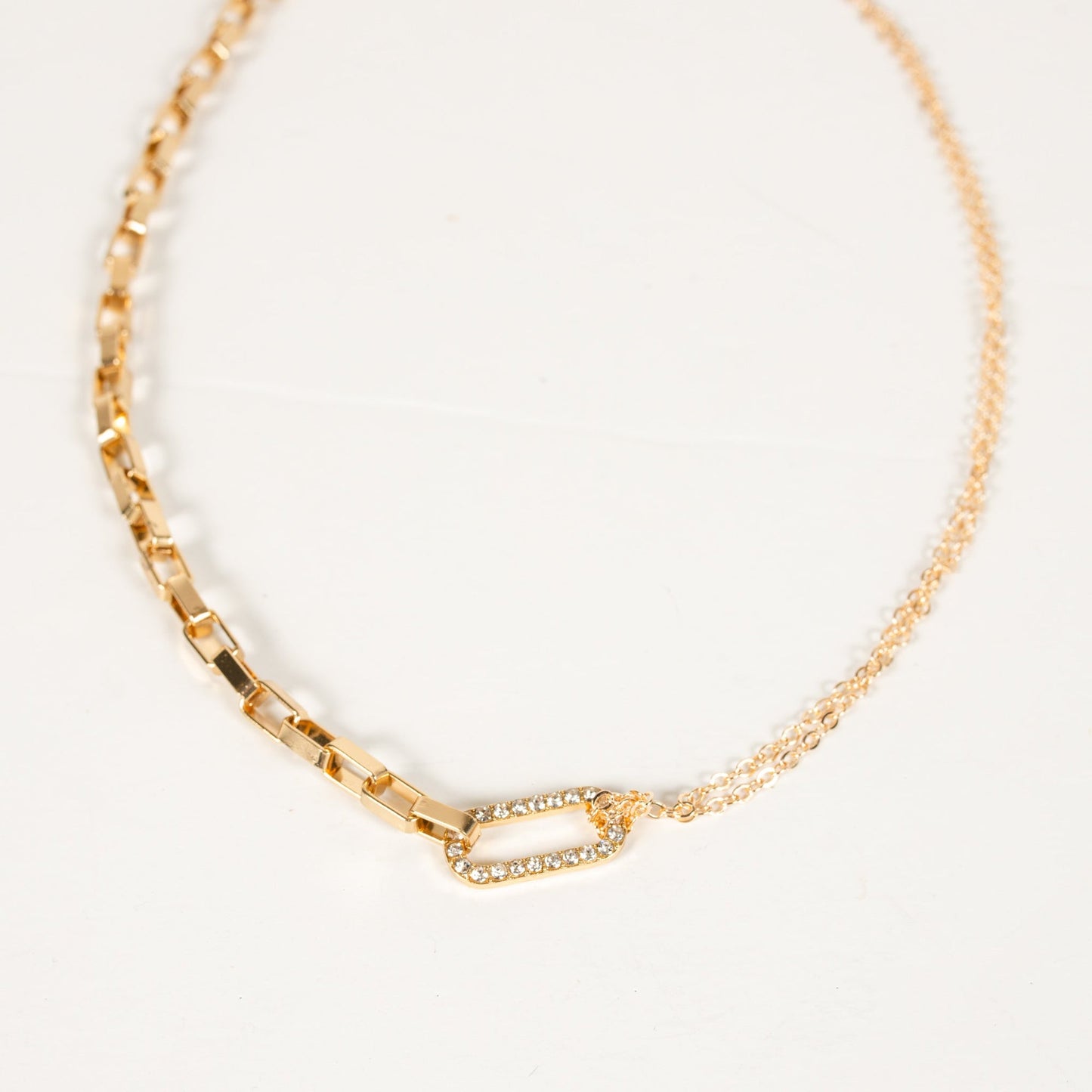 Double The Fun Mixed Chain Necklace