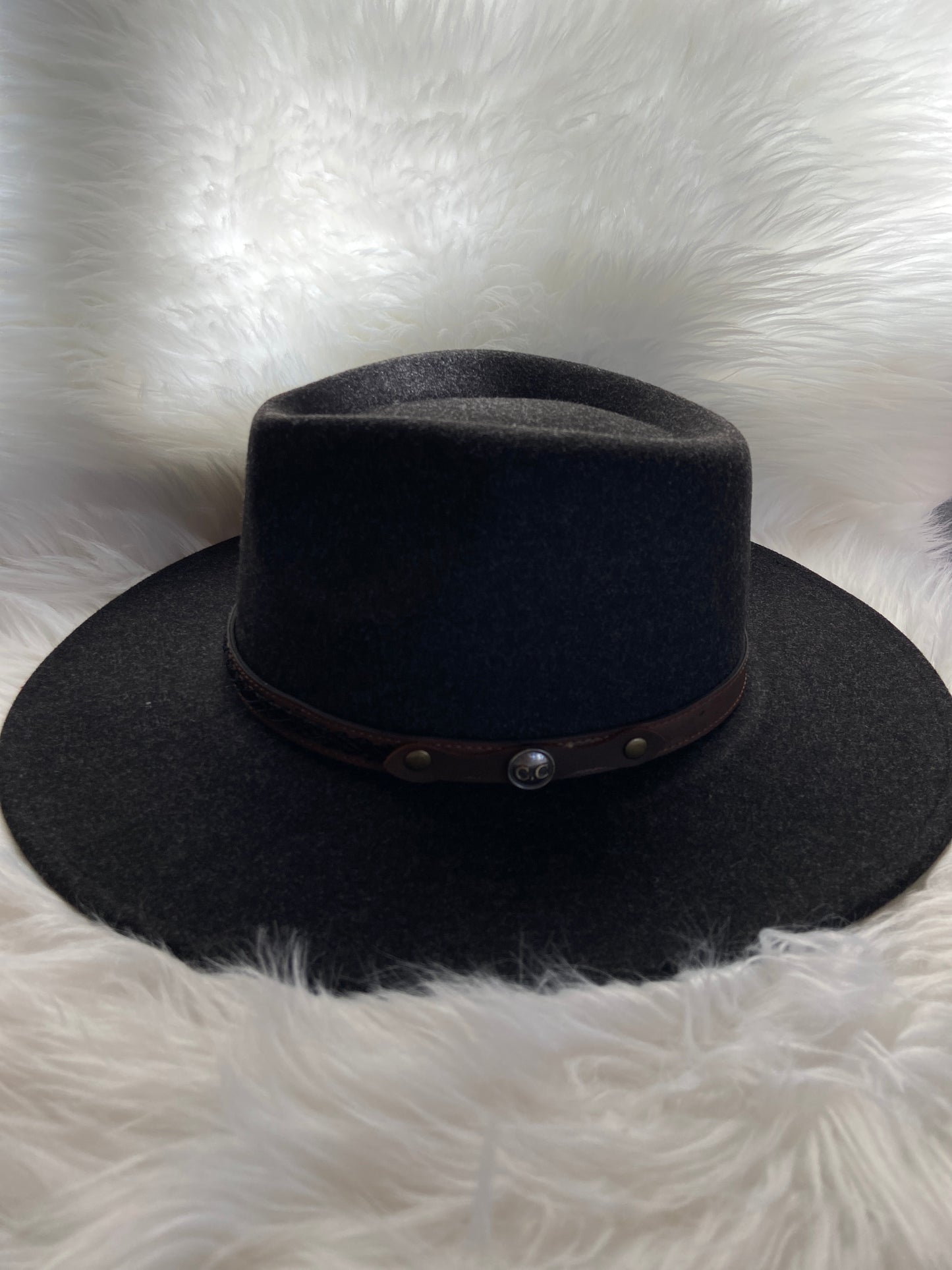 CC Beanie Decorative Trim Band Vegan Fabric Panama Hat