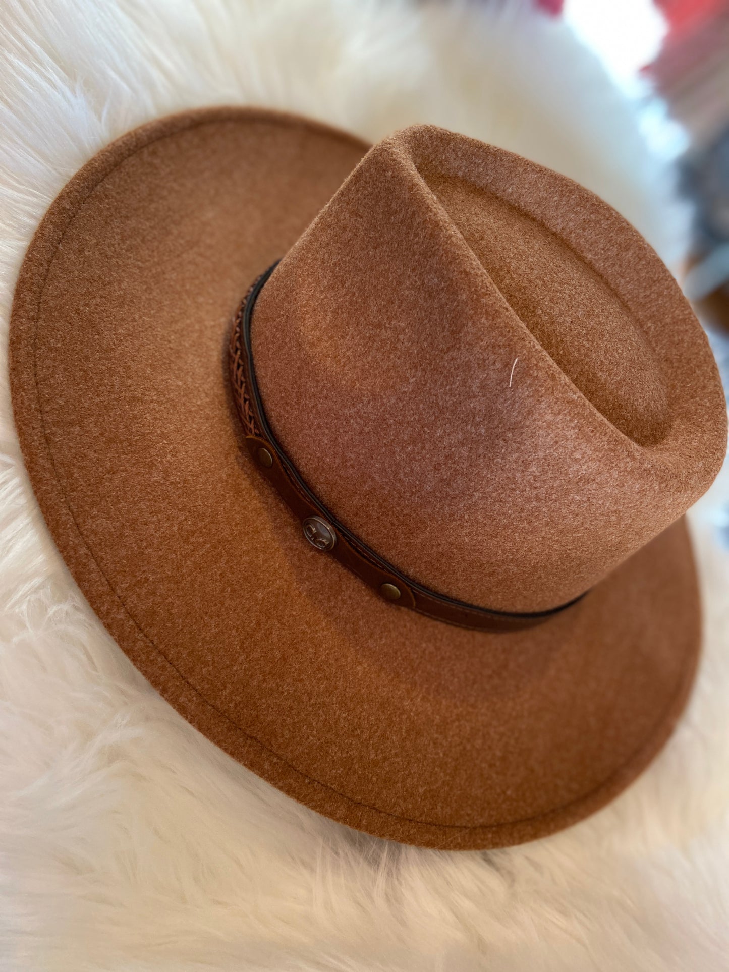 CC Beanie Decorative Trim Band Vegan Fabric Panama Hat